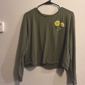 Long Sleeve Forest green shirt